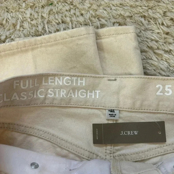 J.Crew Womens Classic Straight Full length Jeans size 25 - Picture 7 of 11